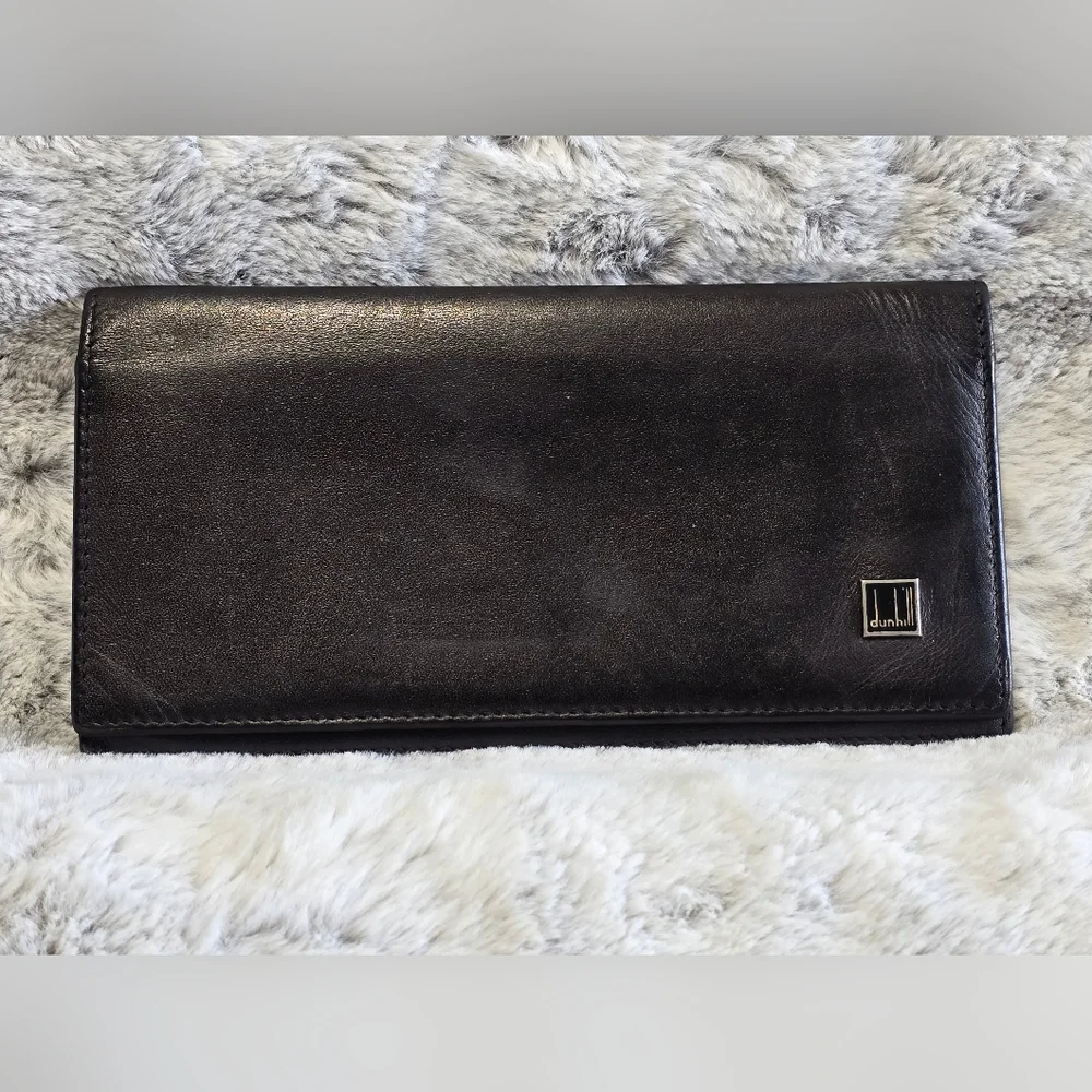 Dunhill Coat Black‎ Leather Wallet